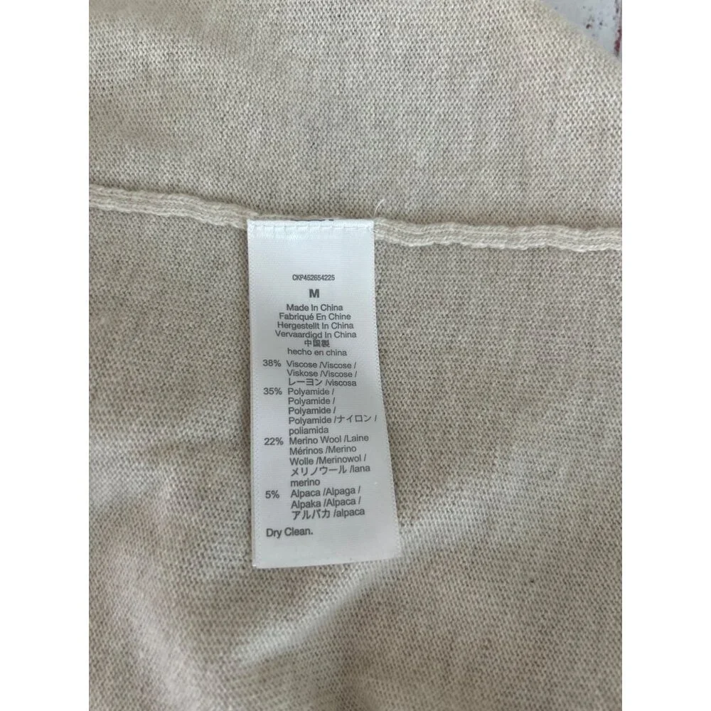 Madewell Ashbury Colorblock Mock Turtleneck Sweater Size Medium